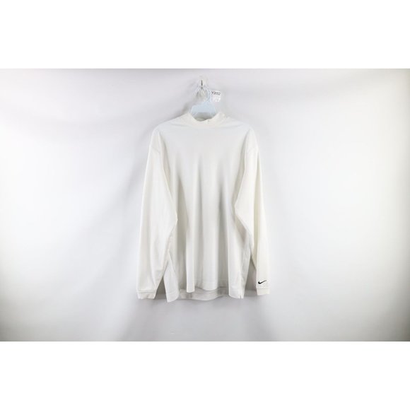 Nike Other - Nike Golf Mens Medium Travis Scott Mini Swoosh Mock Neck Long Sleeve Shirt White